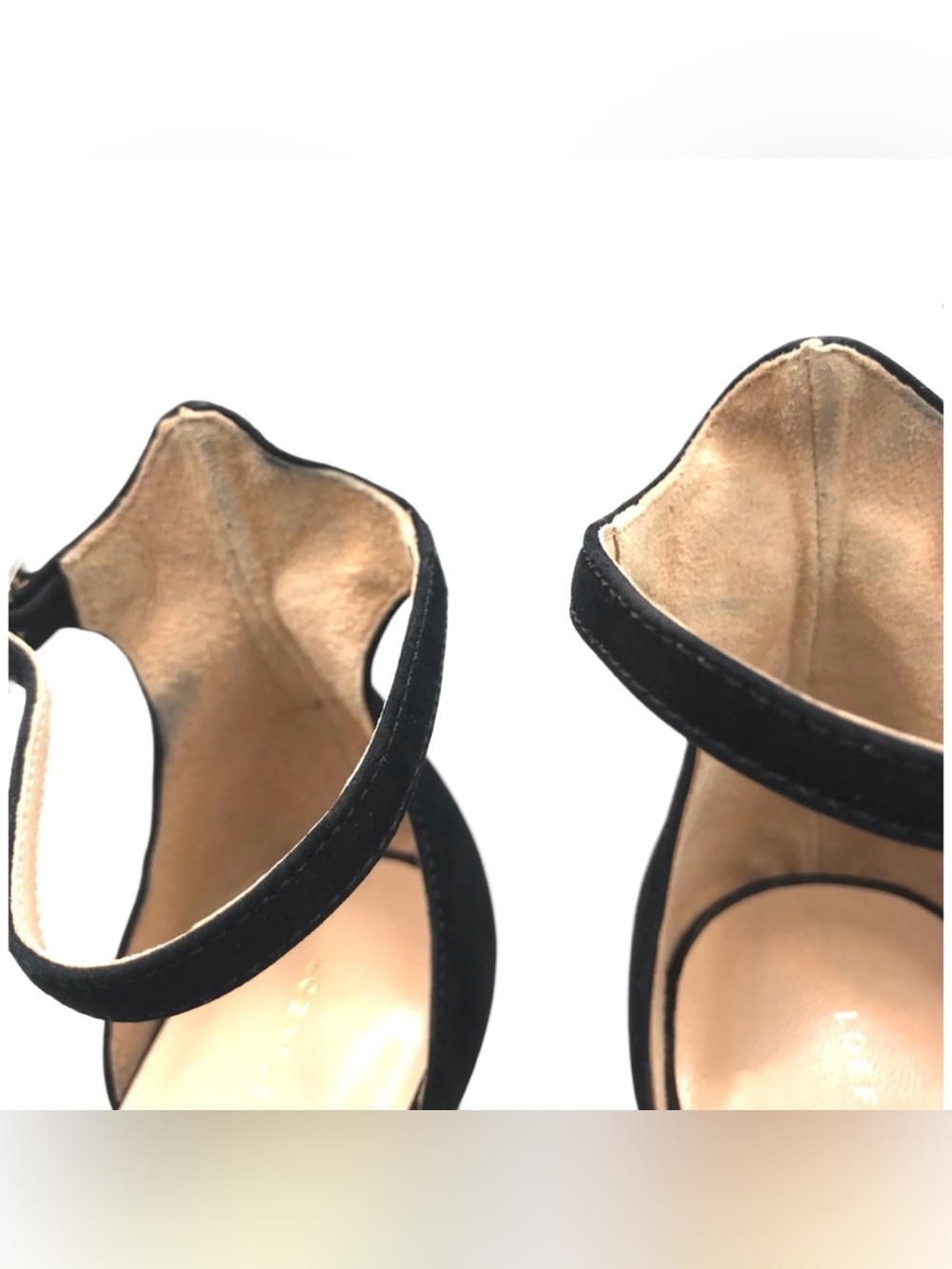 LOEFFLER RANDALL "ROSIE" RED, BLACK & CREAM LEATHER PLATFORM HEELS (9B) - Picture 11 of 12